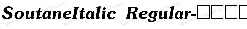 SoutaneItalic Regular字体转换
